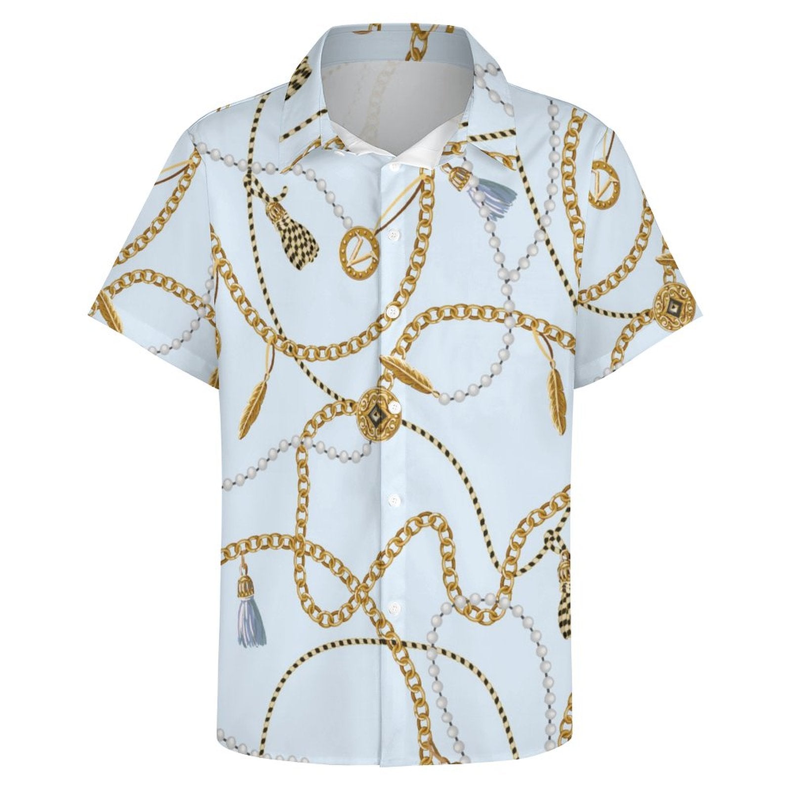 Men's Fashion Casual Printed Short Sleeve Shirts 2306101336