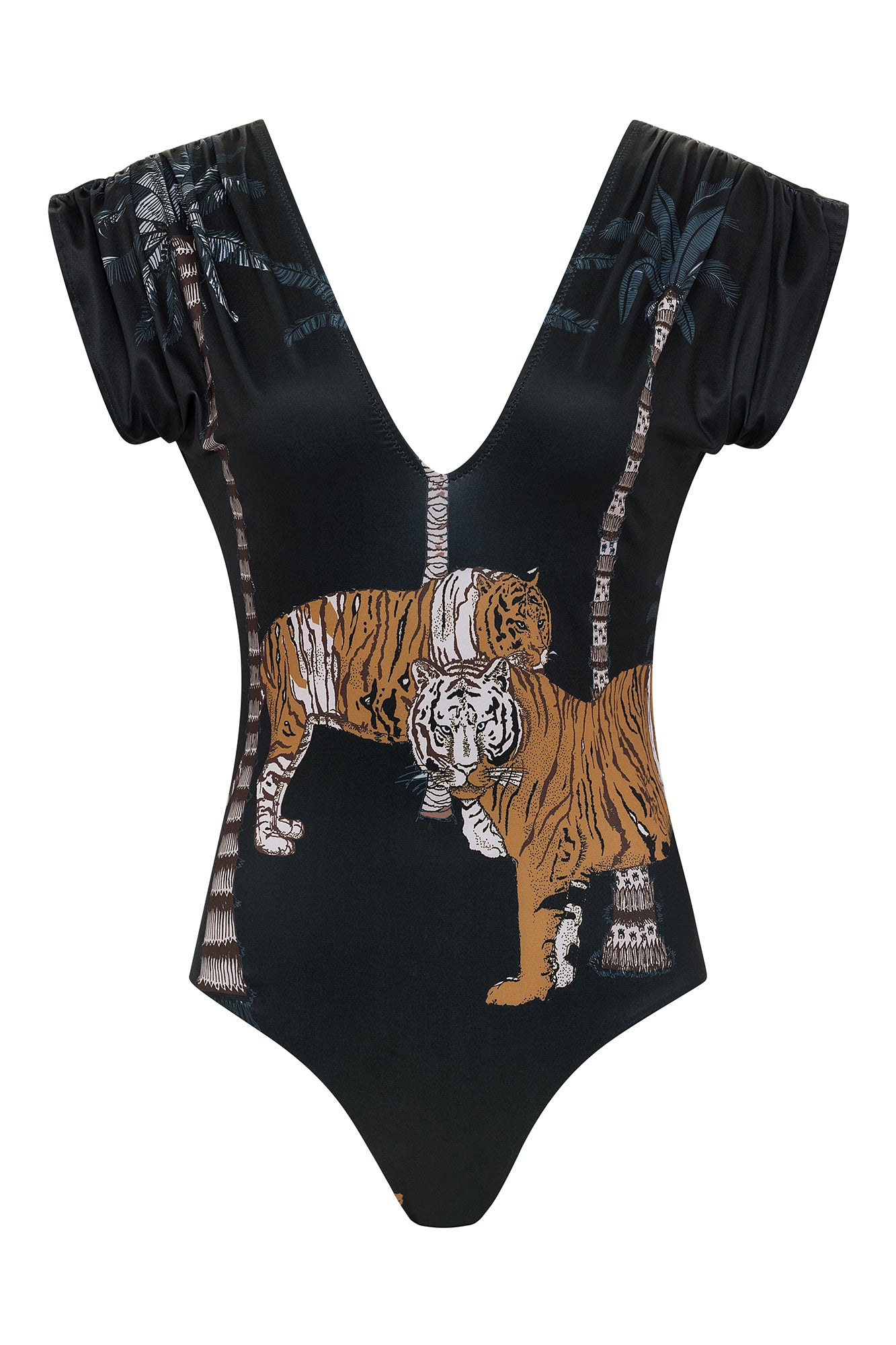 Leopard-print Low-cut Sex Bikini Swimsuit