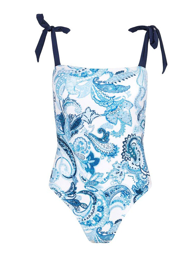 Fashion Vintage Print One Piece Swimsuit and Cover Up