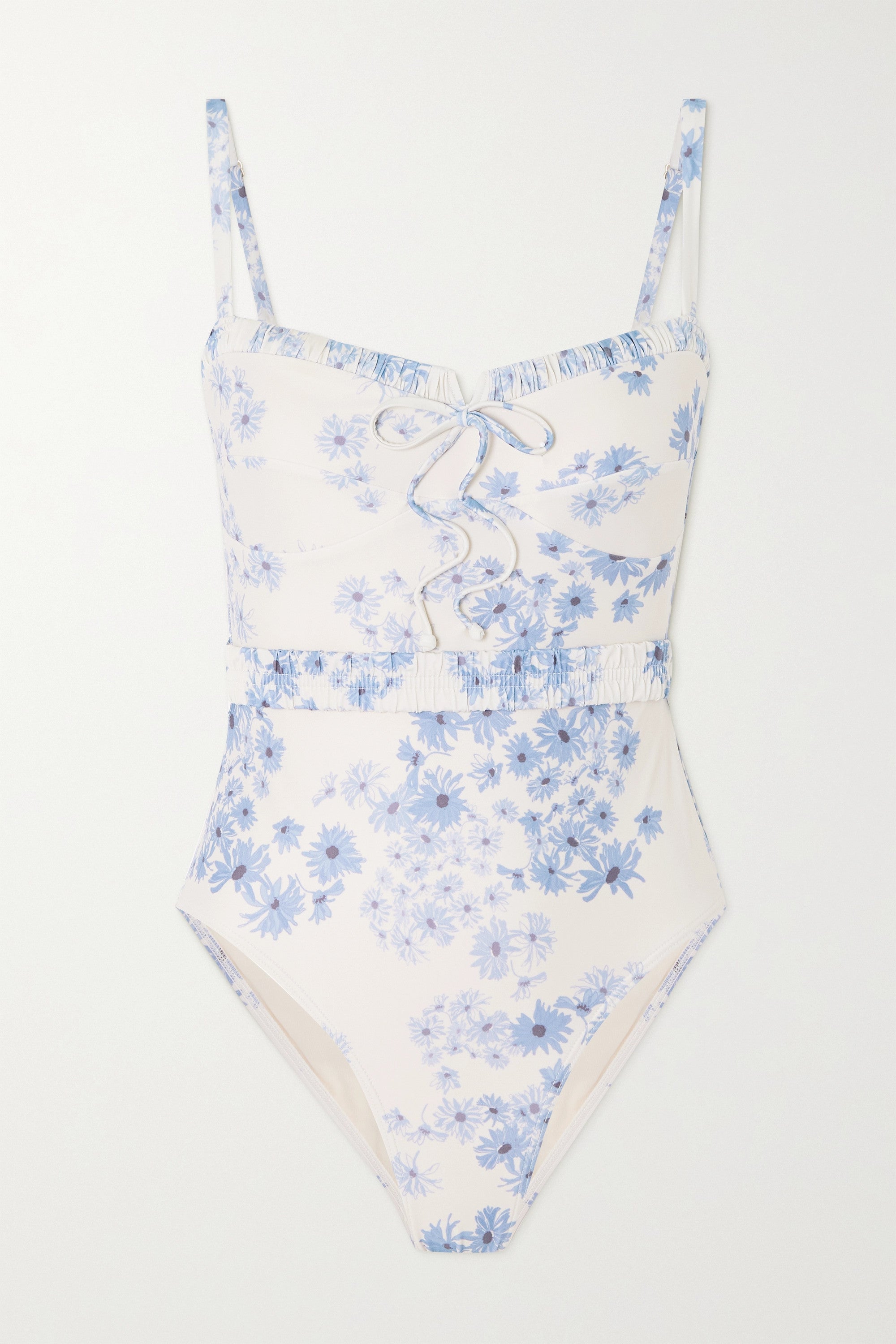 Fashion Floral Print One-Piece Swimsuit