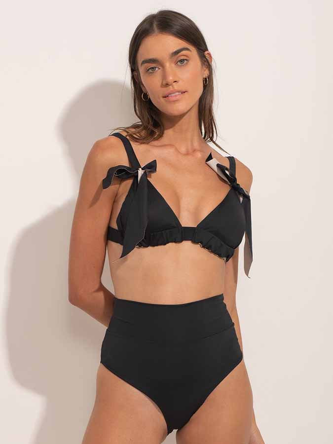 Solid Color Fashion Bikini and Skirt