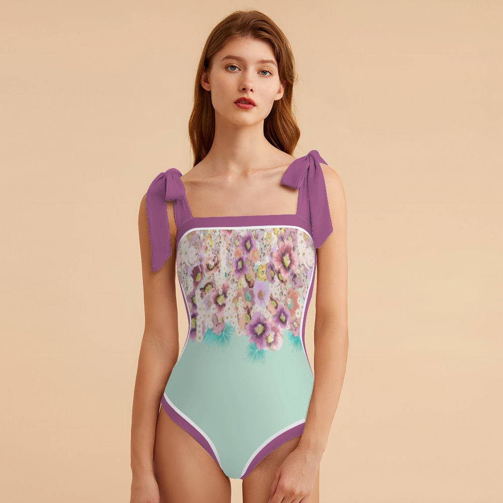 Fashion Printed One Piece Swimsuit And Cover Up 2305105568
