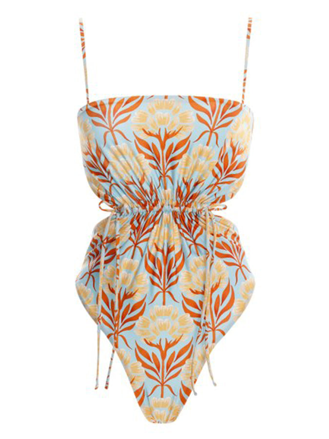Printed Cutout One Piece Swimsuits & Coverups