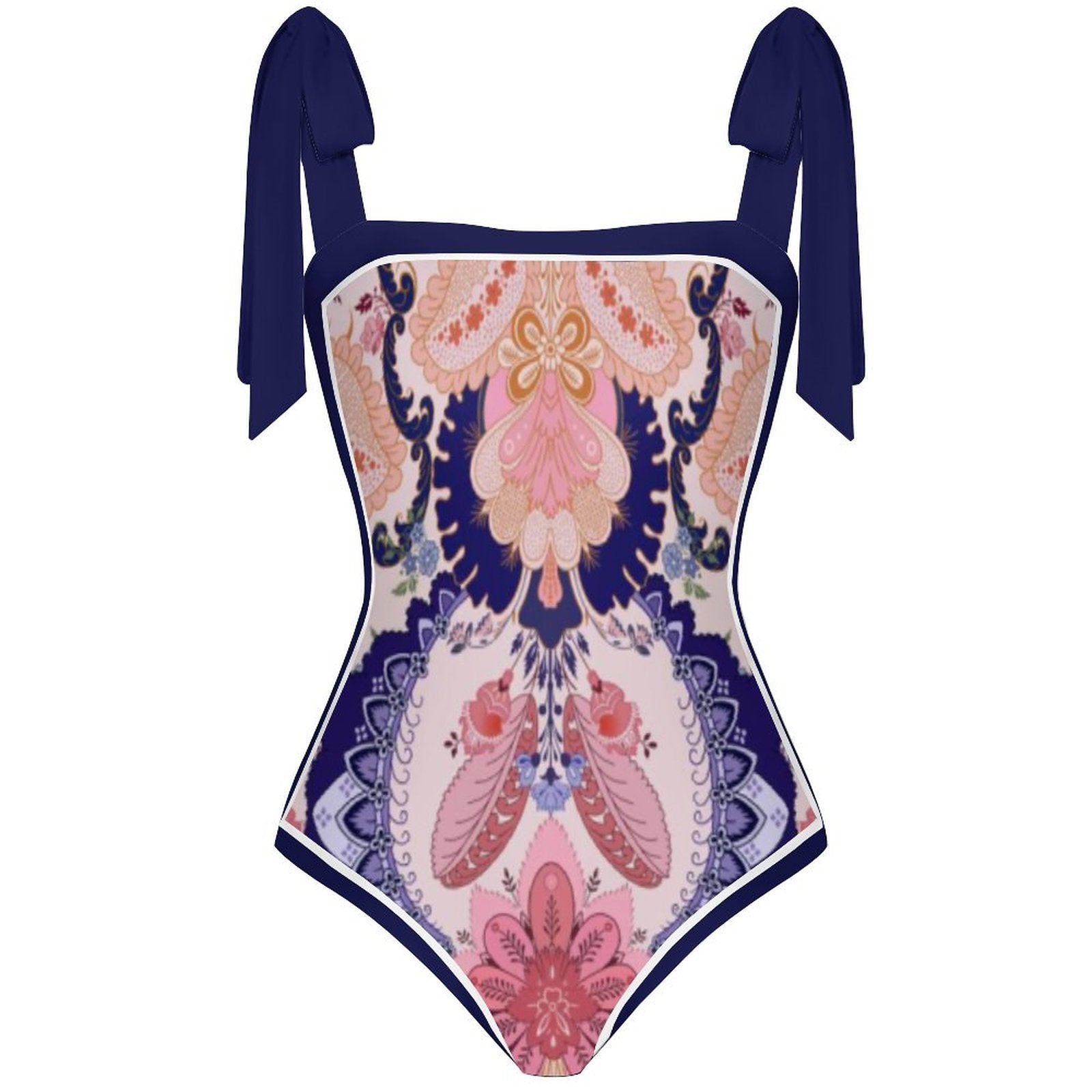 Fashion Printed One Piece Swimsuit And Cover Up 2305105406