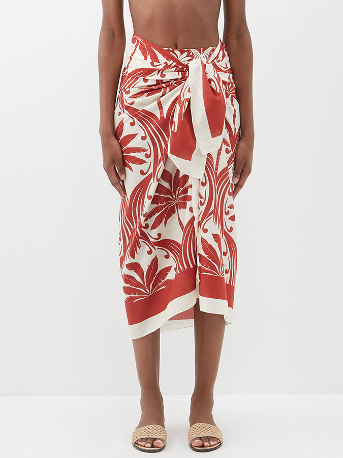 Vintage Fashion Print Beach Bikini Set