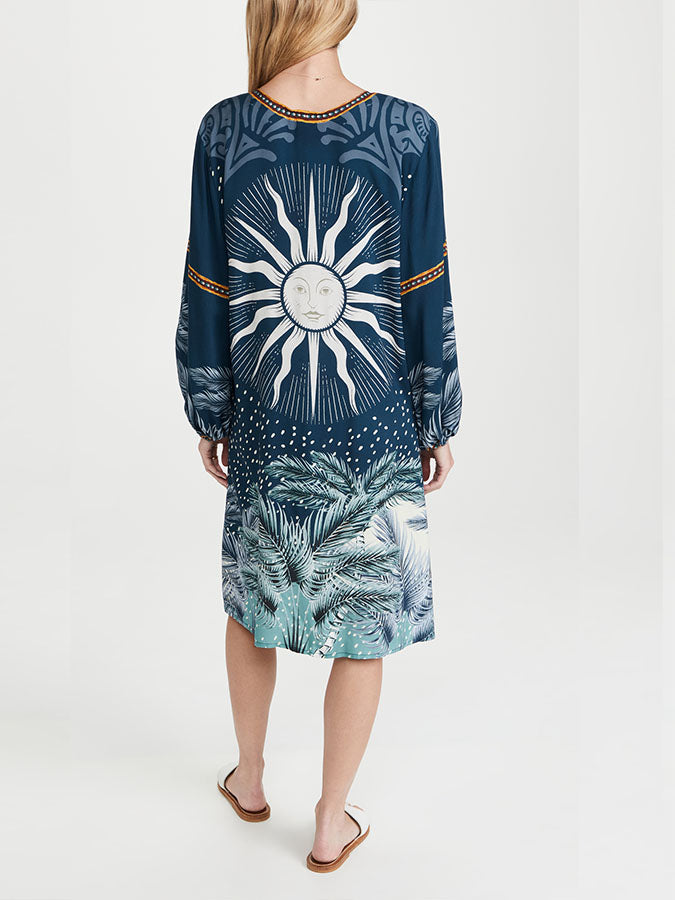 Reversible Print Bikini Swimsuit and Cover-Up