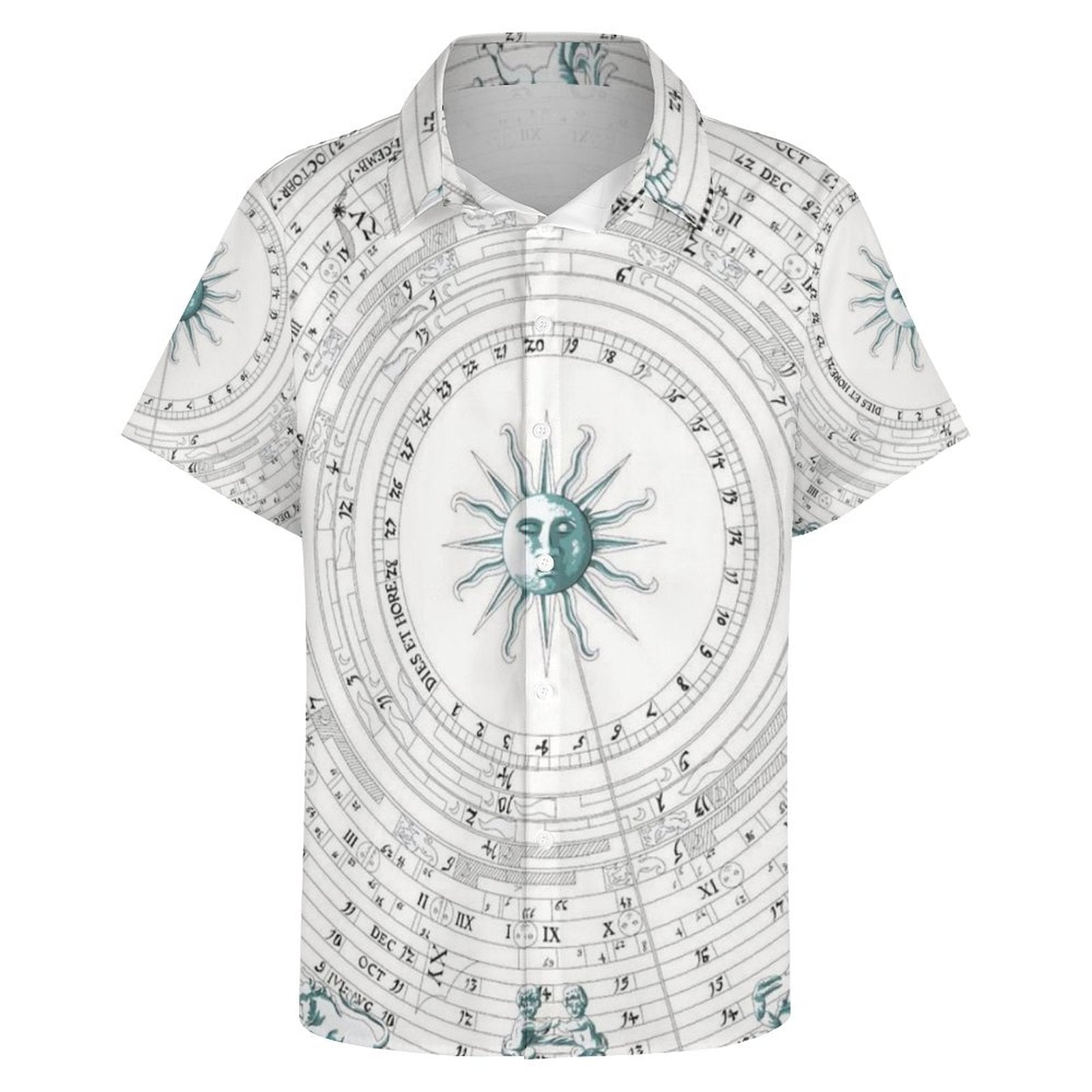 Men's Fashion Casual Printed Short Sleeve Shirts 2306101335