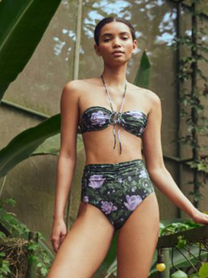 Halter Print Bikini Sets and Coverups