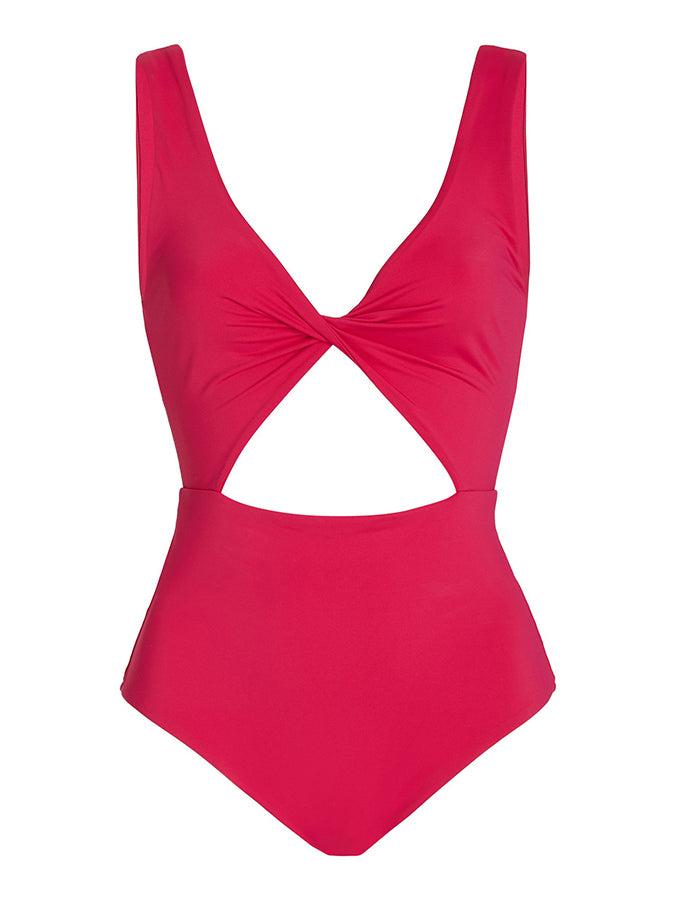 Solid Color Cutout Design Fashion One Piece Swimsuit