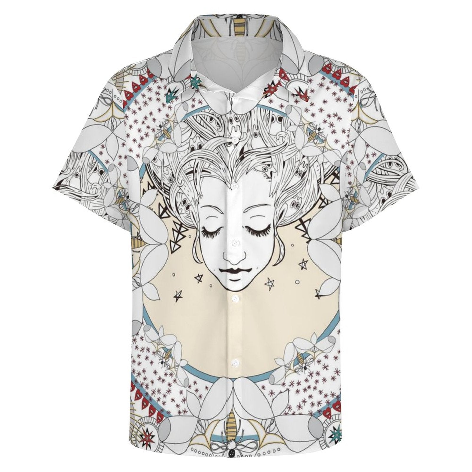 Men's Fashion Casual Printed Short Sleeve Shirts 2306101328
