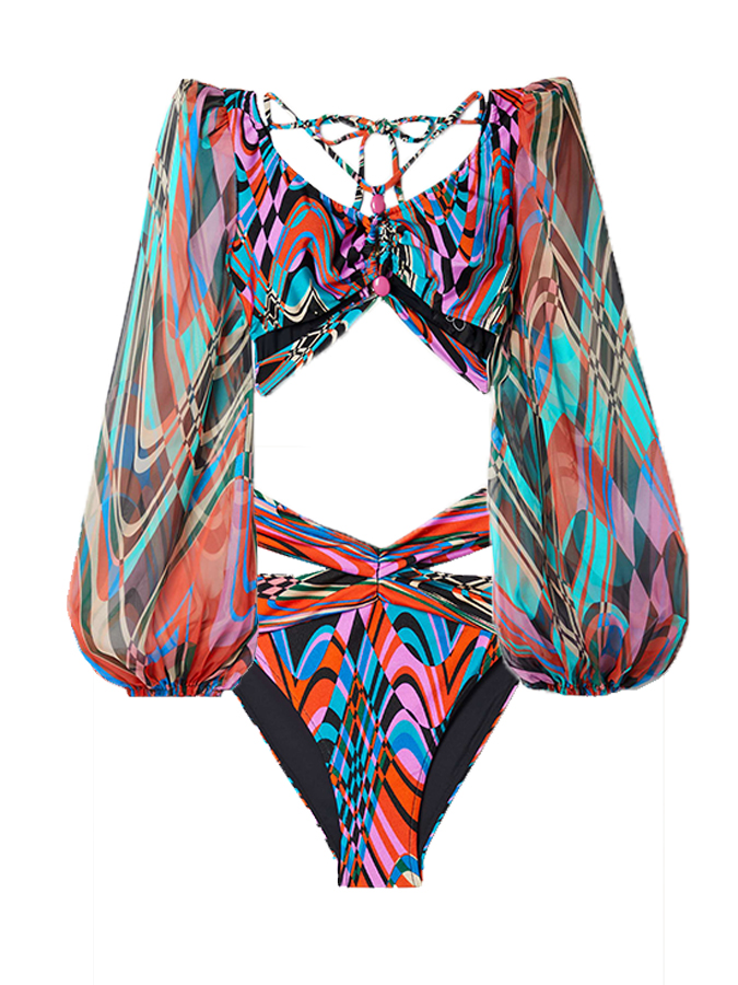 Floral Print Bikini and Cover Up