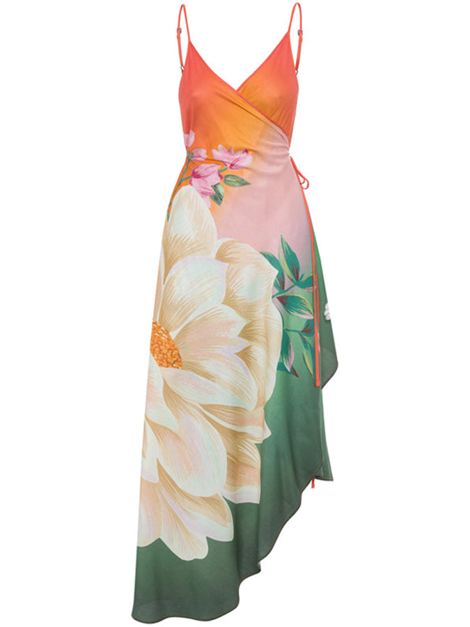 Fashion Gradient One Piece Swimsuit and Cover Up