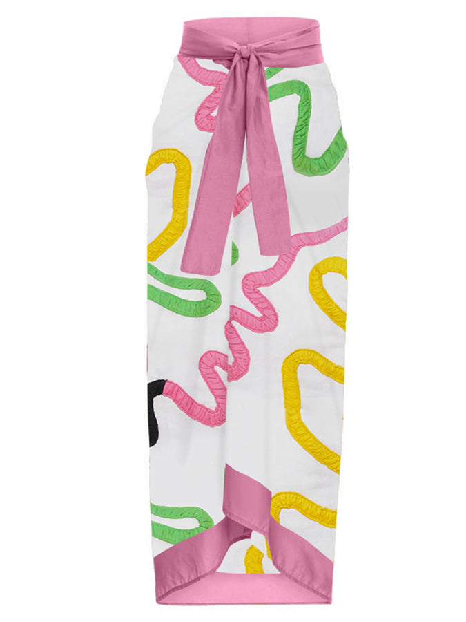 Fashion Colorblock Beach Bikini Set