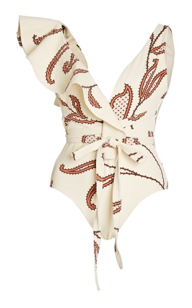 One-Shoulder Ruffled Bikini