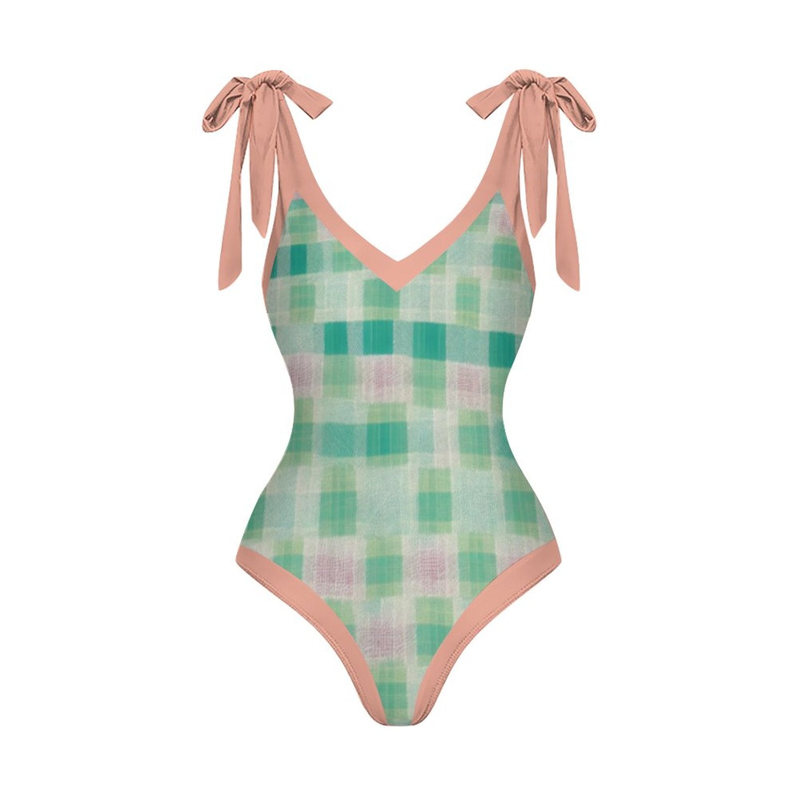 Casual Printed One-Piece Swimsuit And Cover Up 2305102680