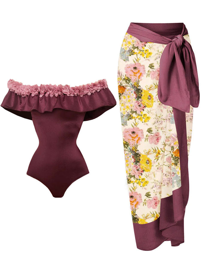 Fashion One Piece Swimsuit Set