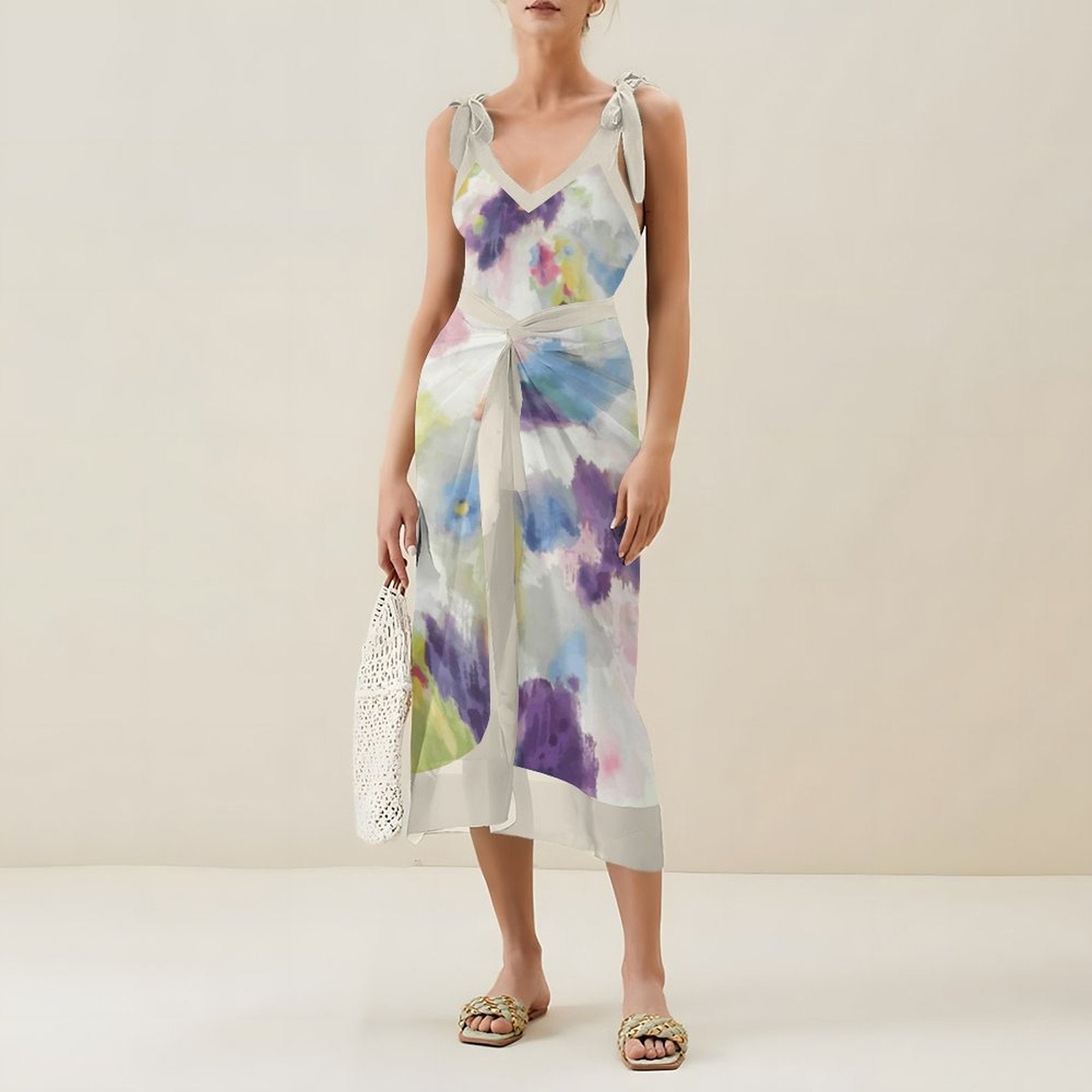 Casual Printed One Piece Swimsuit And Cover Up 2305105886