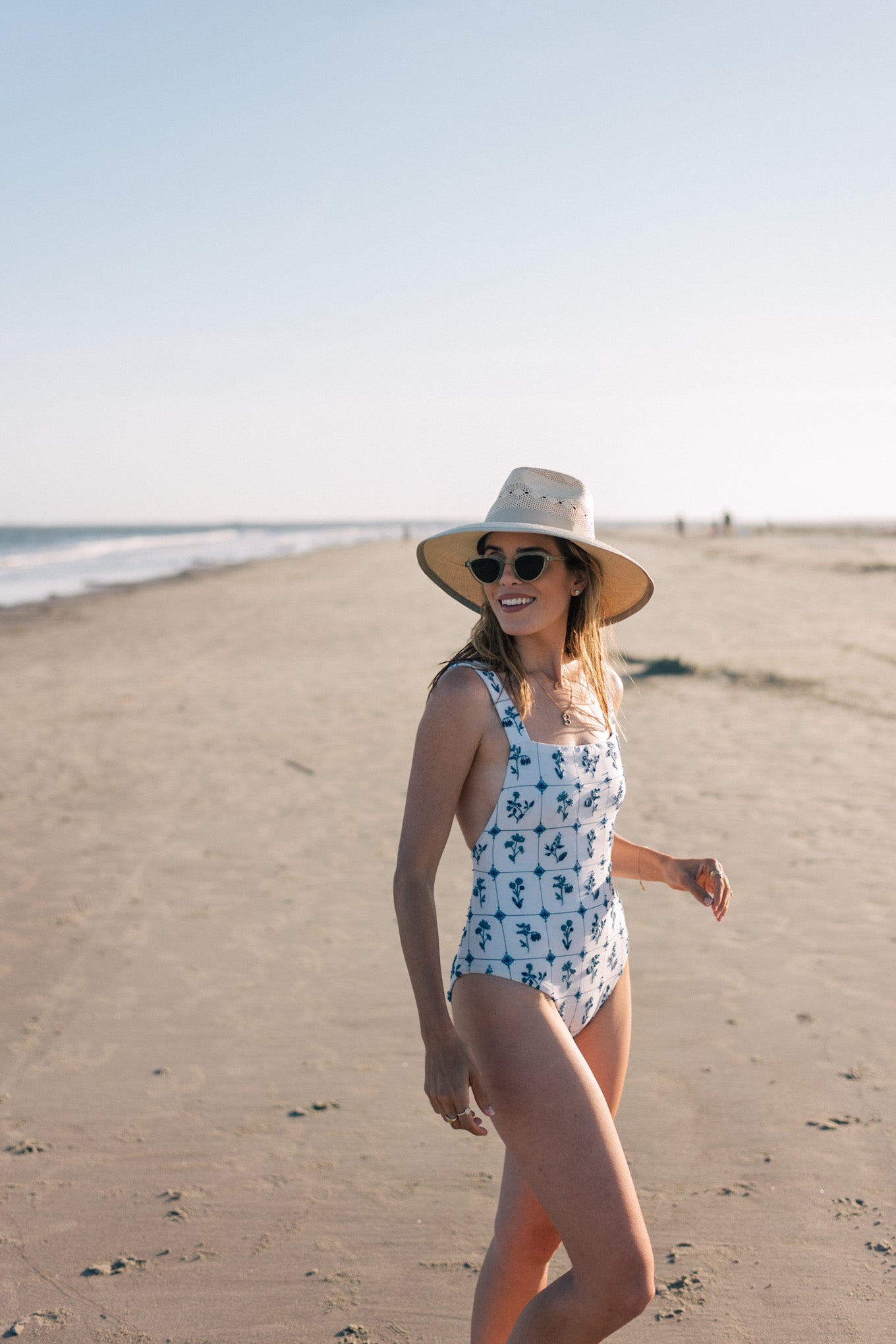 Fashion Printed One-Piece Swimsuit