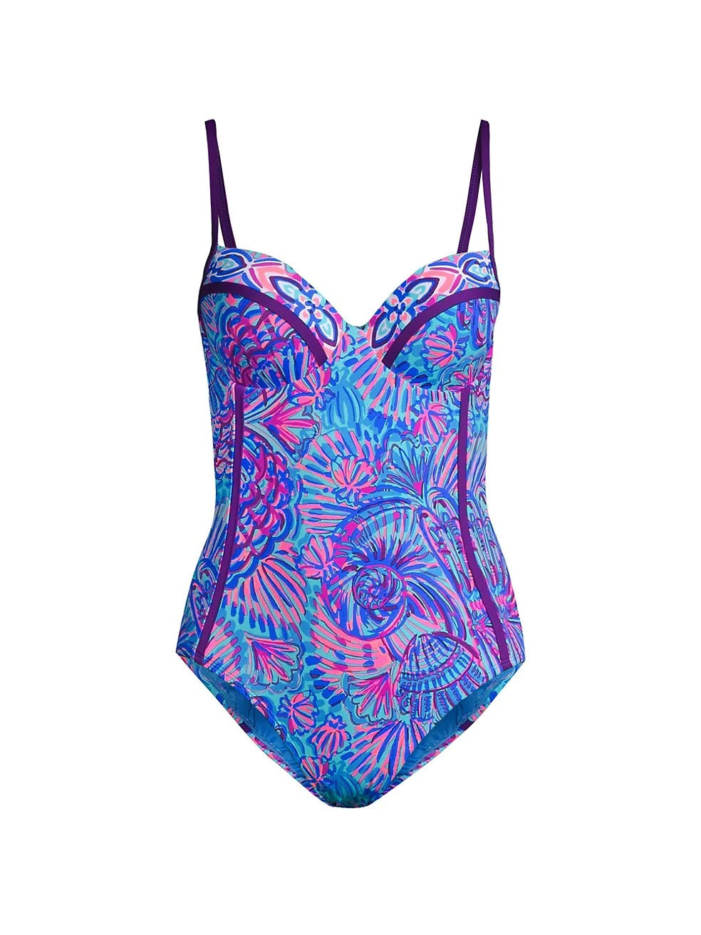 Fashion Print One-Piece Swimsuit and Cover up