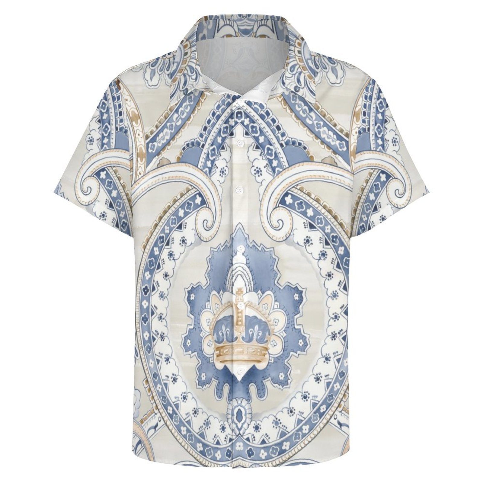 Men's Fashion Casual Printed Short Sleeve Shirts 2306101340