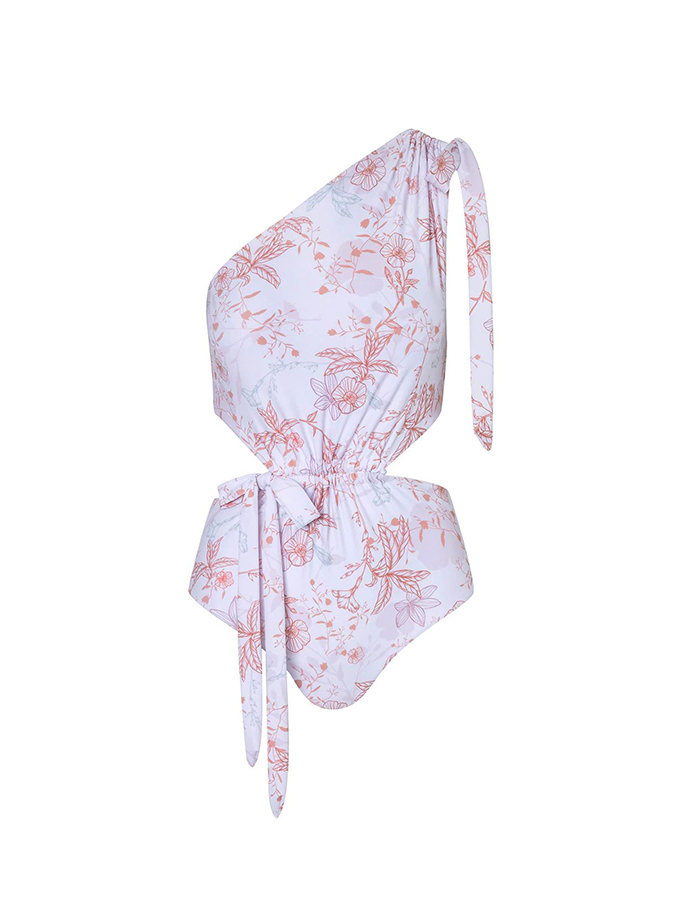 Floral print bikini swimsuit and cover up