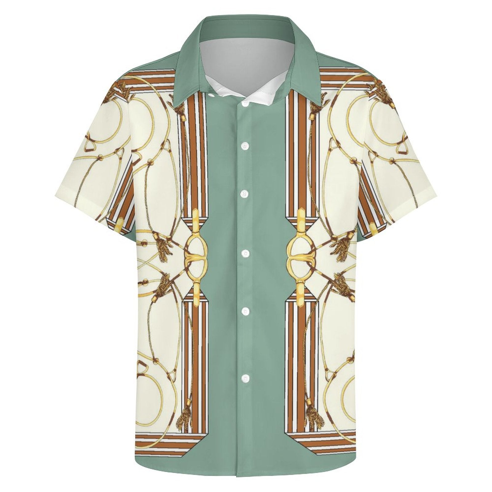 Men's Fashion Casual Printed Short Sleeve Shirts 2306101357