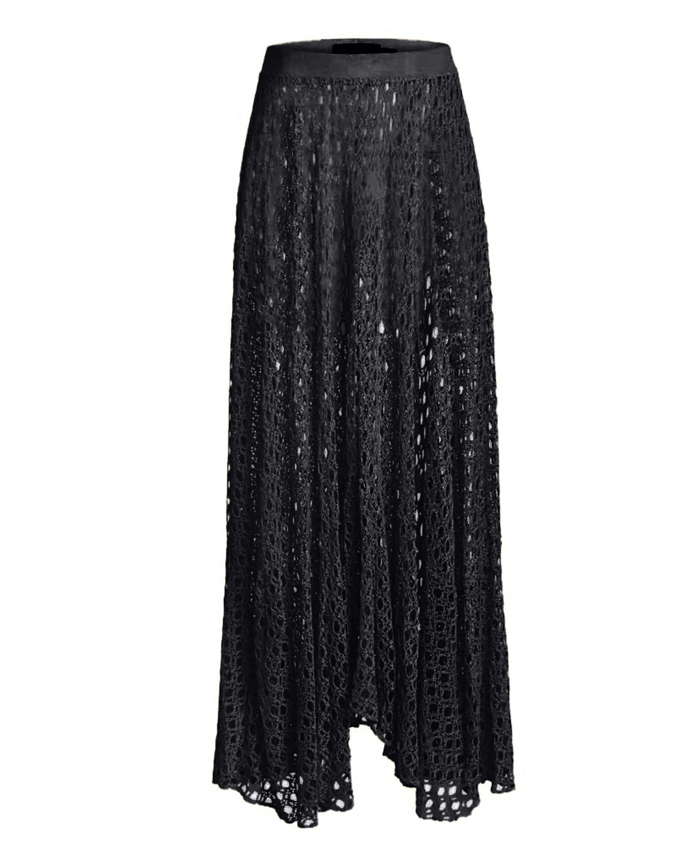 Natural Cutout Stretch-jersey And Crochet-knit Maxi swimsuit