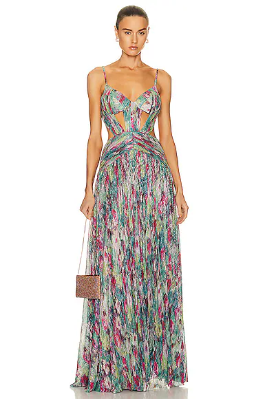 Lurex Gown In Metallic