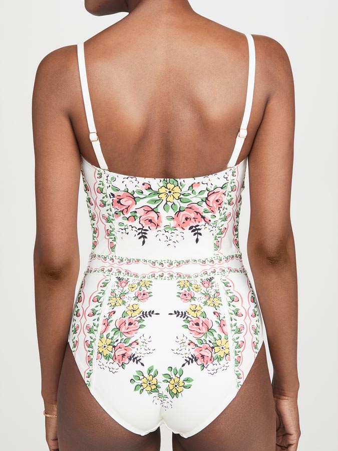 Printed Vintage One Piece Swimsuit