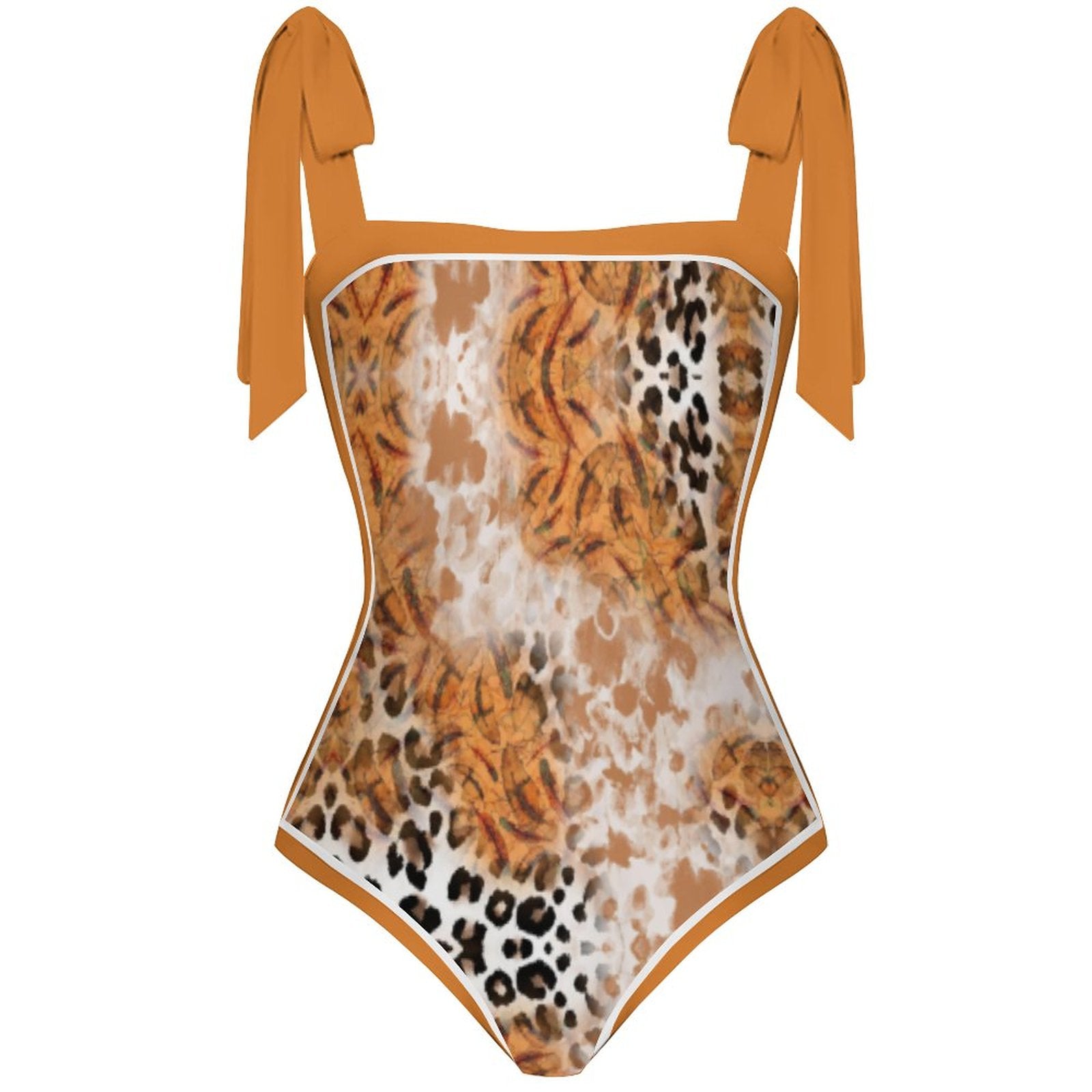 Fashion Printed One Piece Swimsuit And Cover Up 2305104443