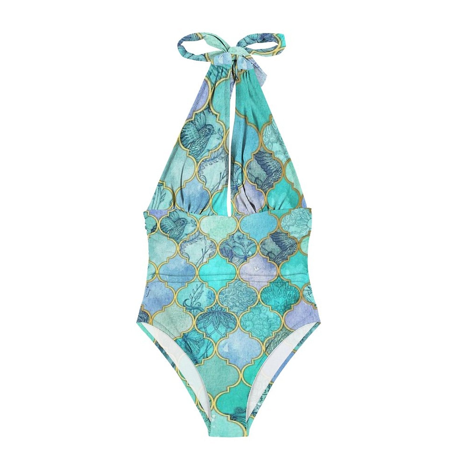 Casual Printed One Piece Swimsuit And Cover Up 2306102203