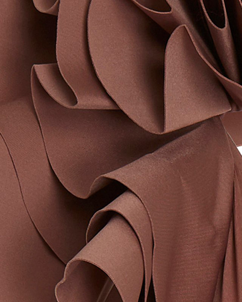 Ruffled One-Piece Swimsuit