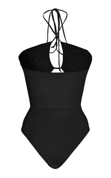Sexy Cutout One-Piece Swimsuit Set