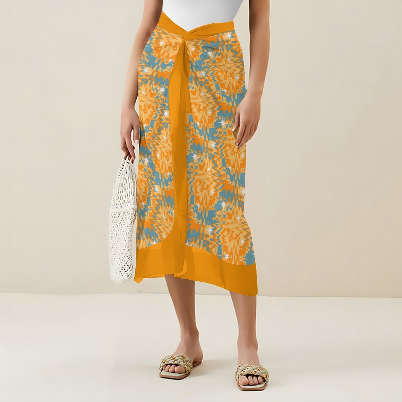 Casual Printed One Piece Swimsuit And Cover Up 2306102174