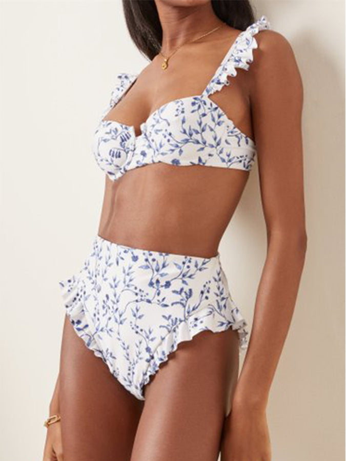 Agaric Print Bikini Sets and Maxi Skirts