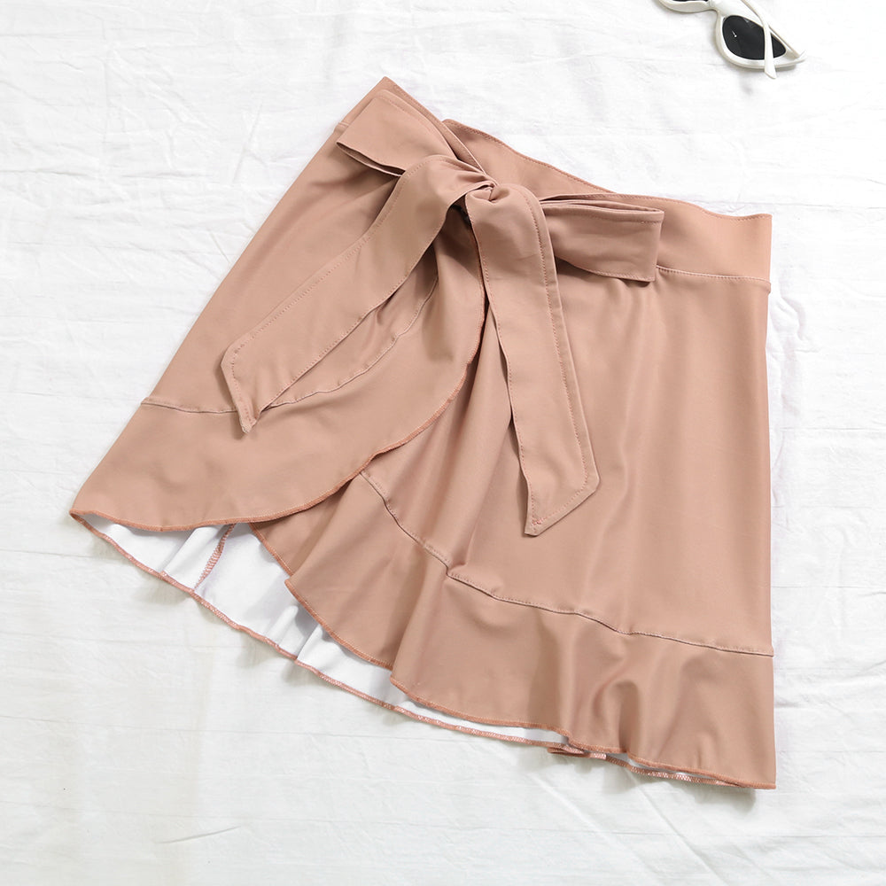 Reversible Bowknot Tie-shoulder One Piece Swimsuit