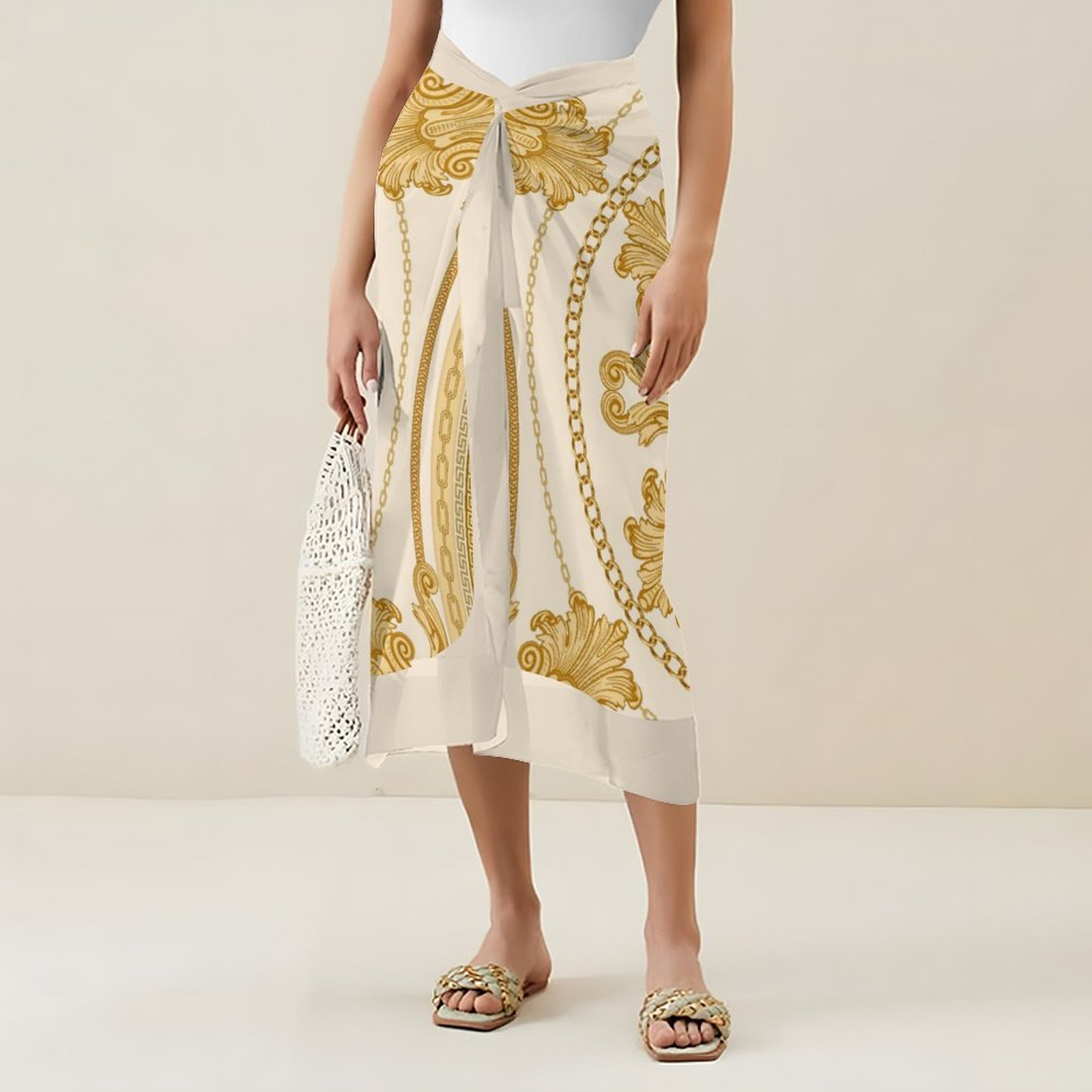 Casual Printed One Piece Swimsuit And Cover Up 2306101939