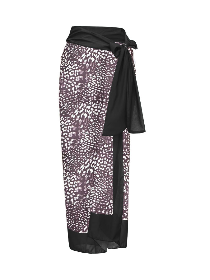 V Neck Print Ruffle Swimsuit