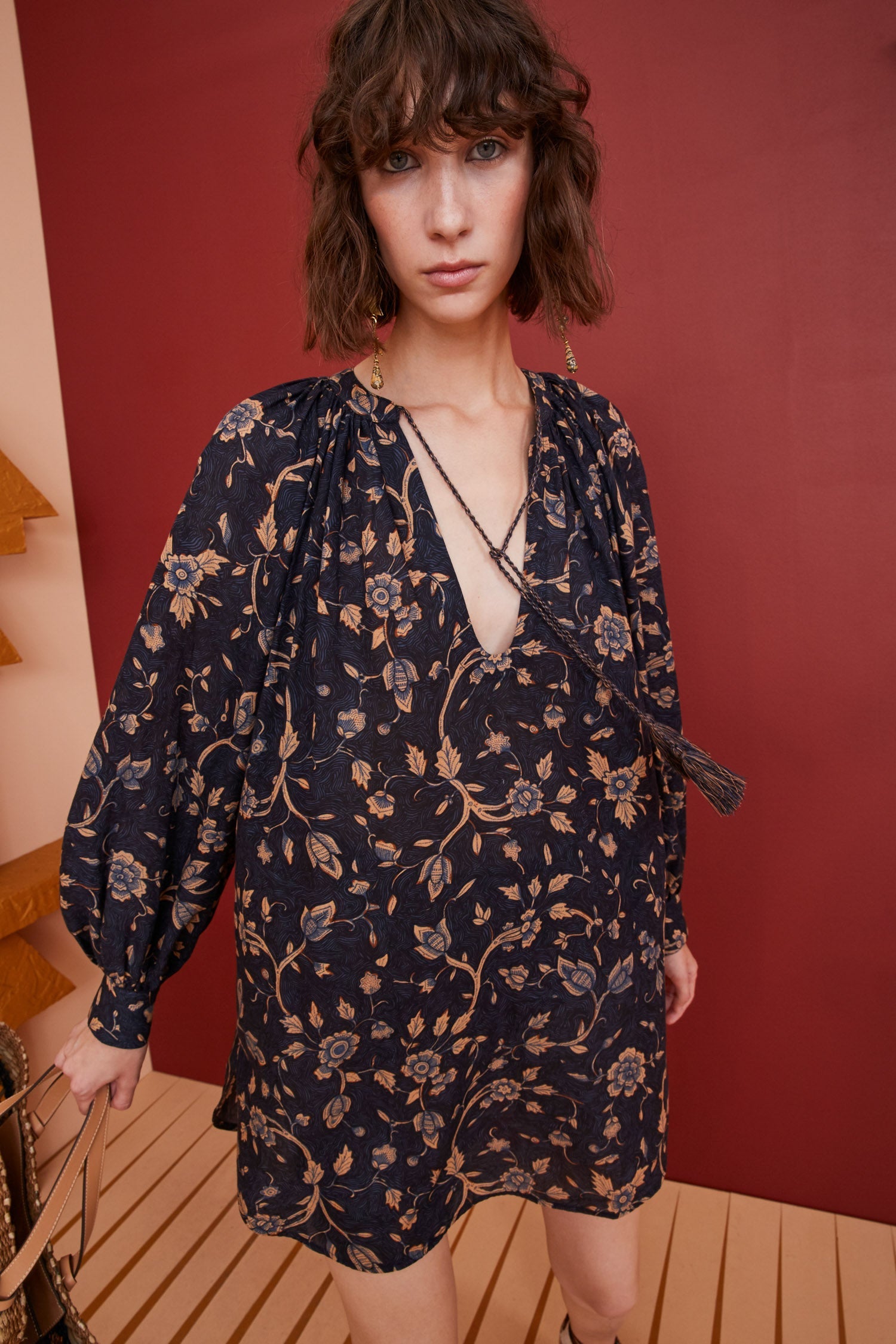 Ruffled Split Swimsuit Set and Dress