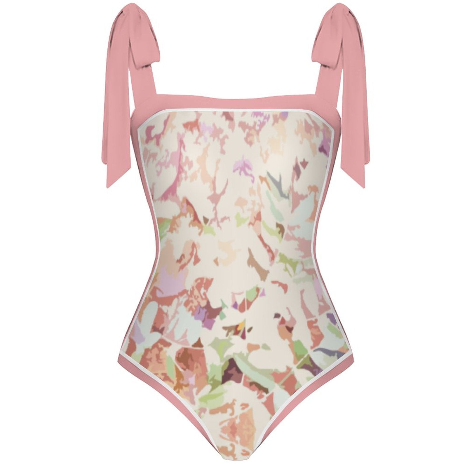 Fashion Printed One Piece Swimsuit And Cover Up 2305104419