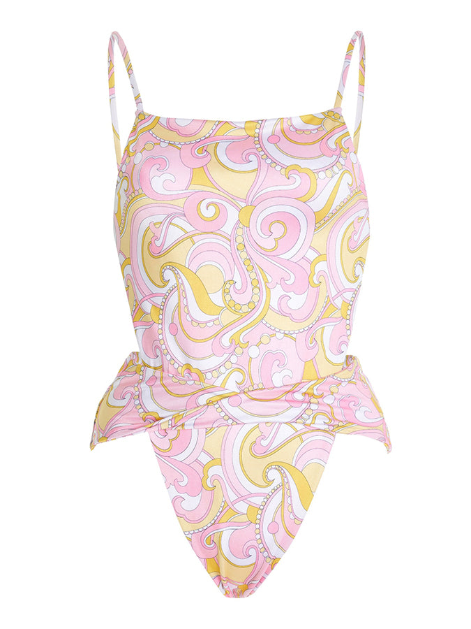 Fashion Vintage Print Swimsuit Set