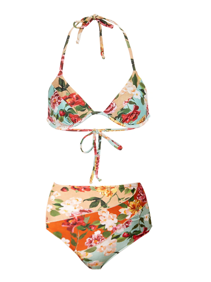 Floral Print Bikini and Cover Up