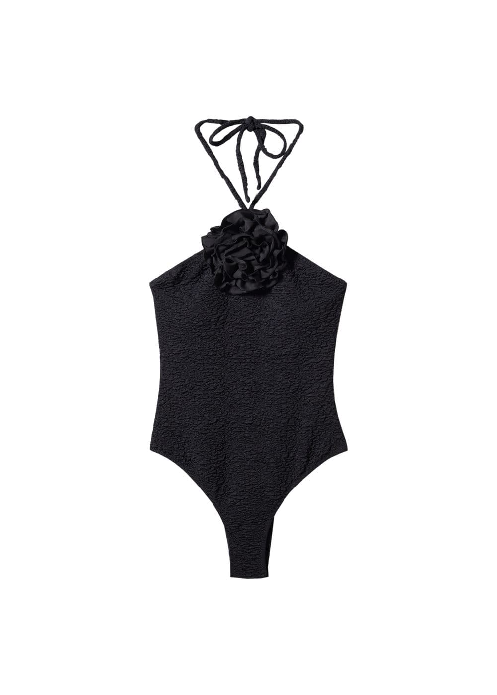 3D Flower Textured swimsuit