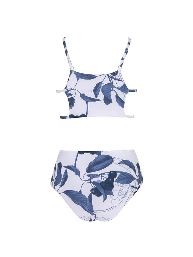 Floral Print One Piece Swimsuit and Cover Up