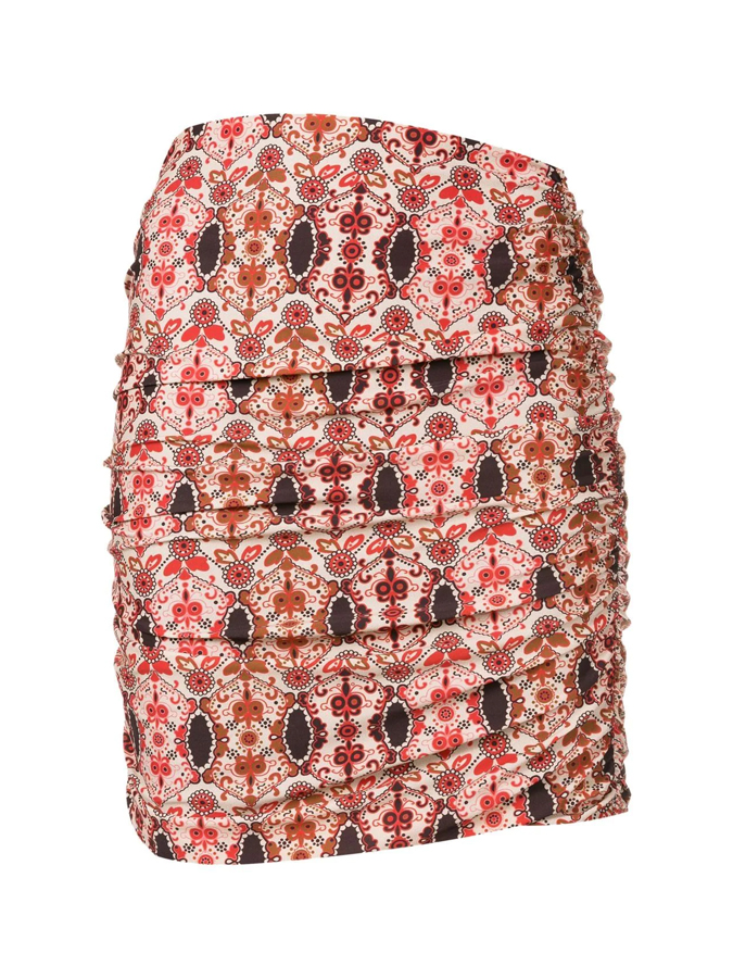 Retro Geometric Print Bikini And Cover Up