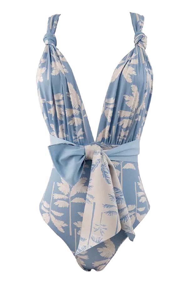 Fashion Print Beach Swimsuit Set