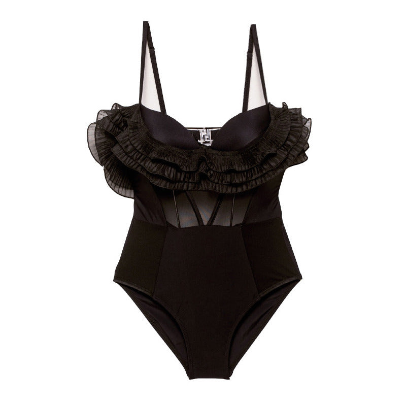 Classy Retro See Through Mesh Sexy  Swimsuit