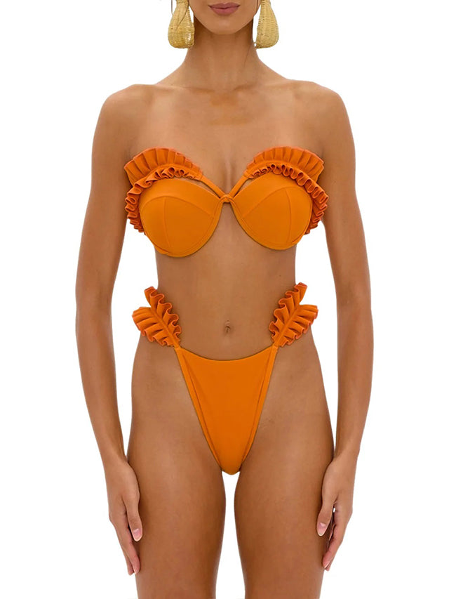 Fashion Sexy Ruffled Bikini