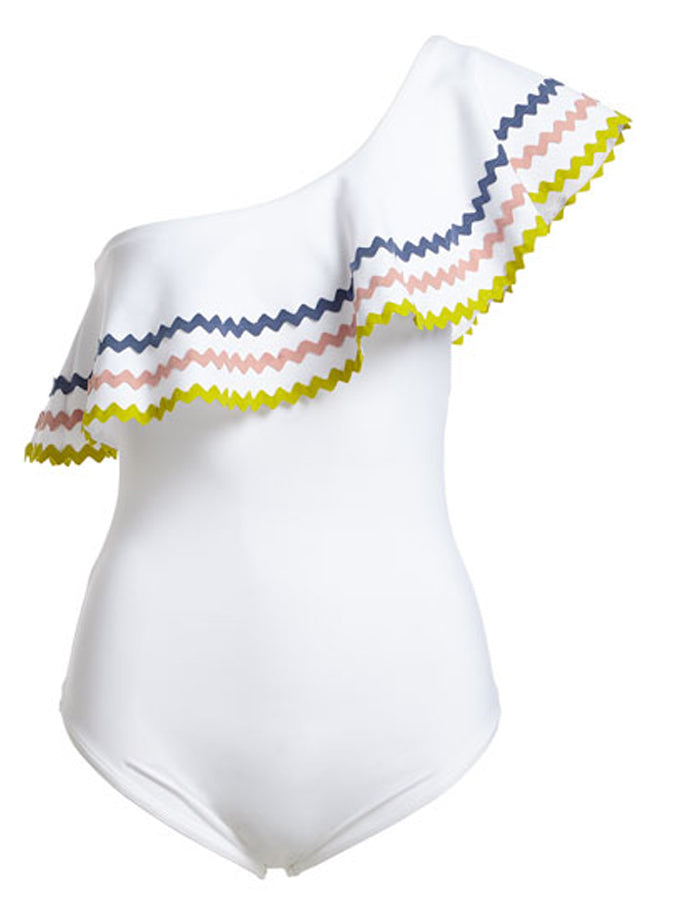 Fashion Ruffle Sexy One Piece Swimsuit