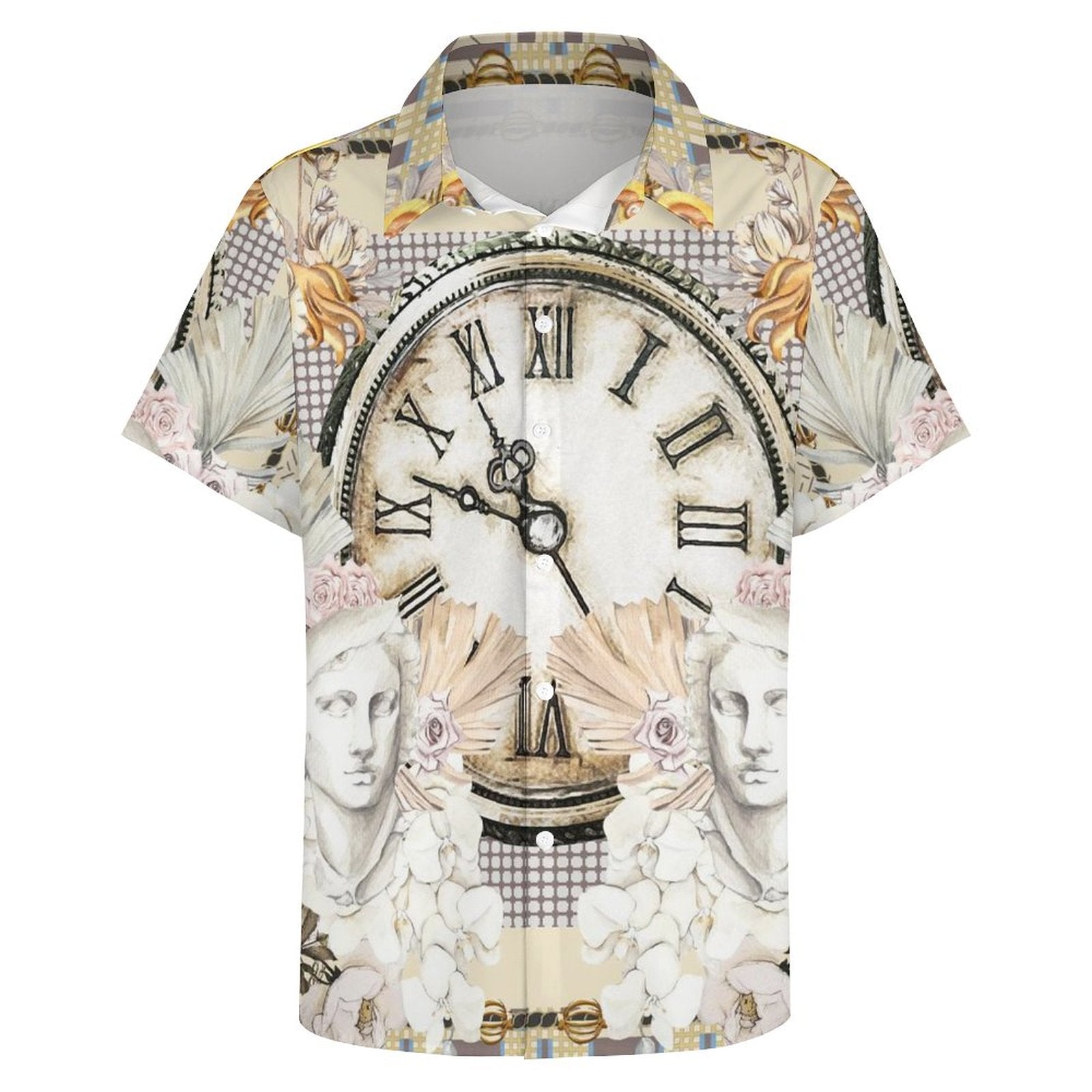 Men's Fashion Casual Printed Short Sleeve Shirts 2306101347